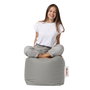 Atelier Del Sofa Square Pouf - Fume